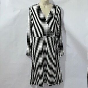 Old Navy, Black & White Striped Dress, Sz XL